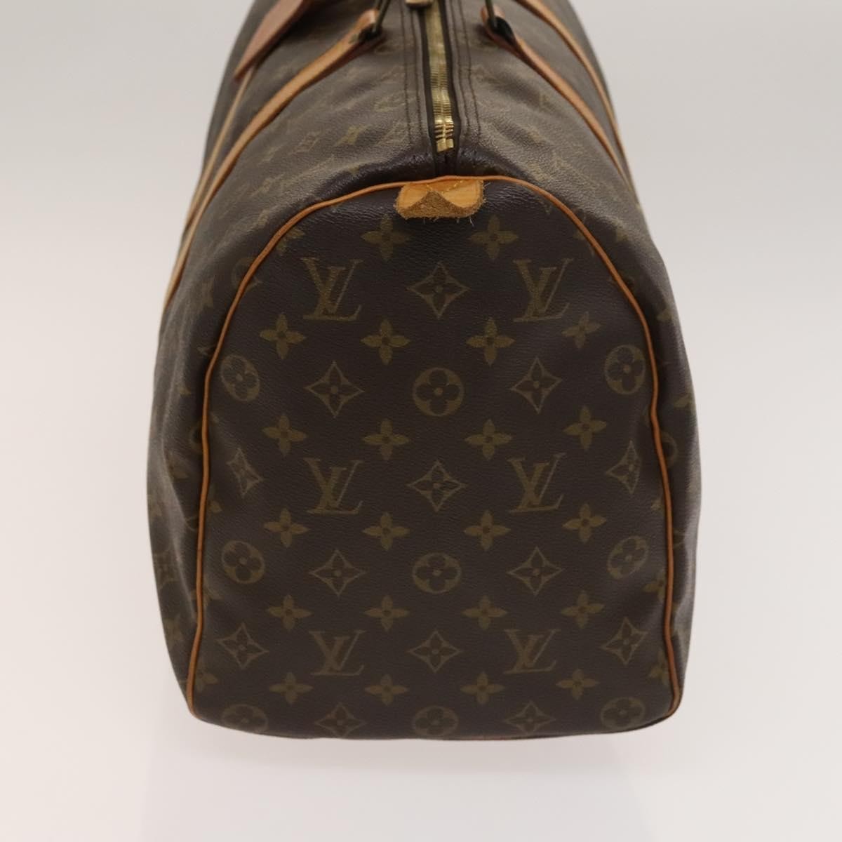 Louis Vuitton Keepall Bag Monogram Canvas, BROWN, CANVAS, Travel bag