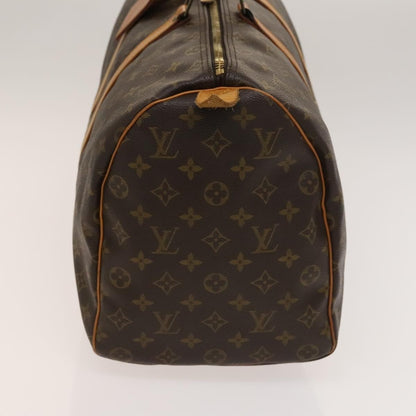 Louis Vuitton Keepall Bag Monogram Canvas, BROWN, CANVAS, Travel bag