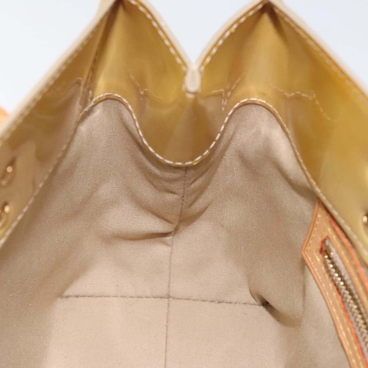 Louis Vuitton Reade Handbag Monogram Vernis, BEIGE, PATENT_LEATHER, Handbag