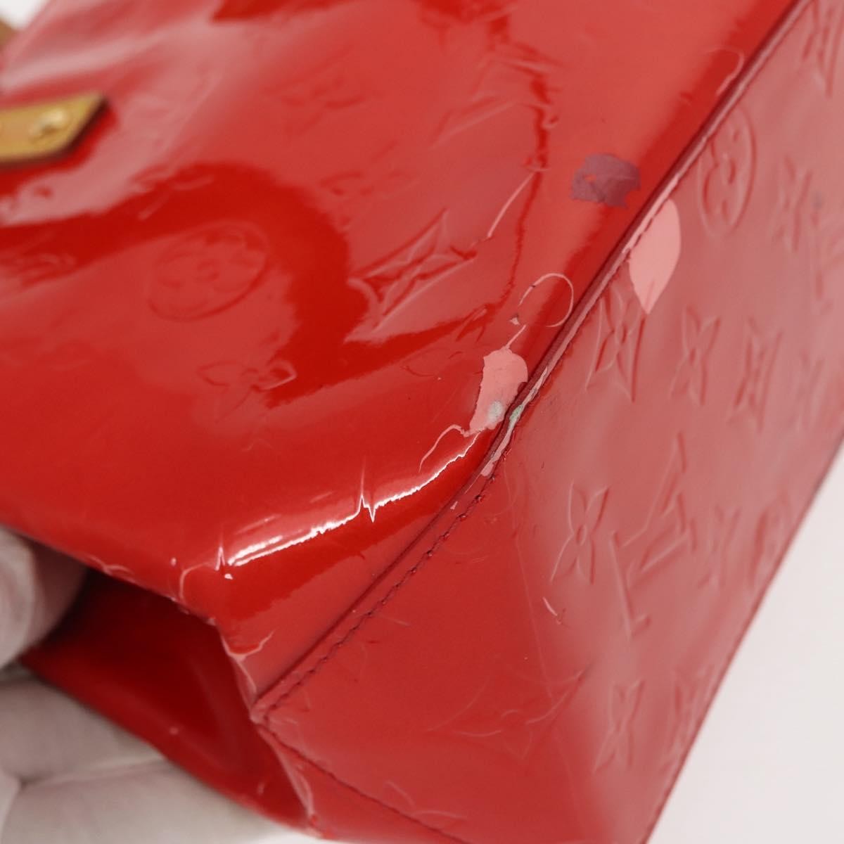 Louis Vuitton Reade Handbag Monogram Vernis, RED, PATENT_LEATHER, Handbag