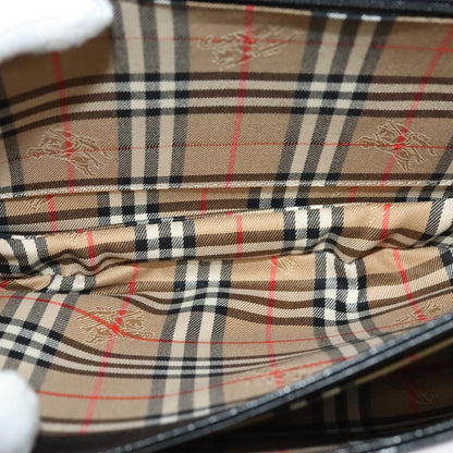 Burberry Flap Shoulder Bag Leather, BLACK, LEATHER, Shoulder bag