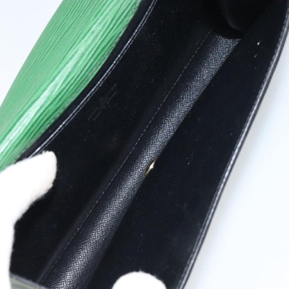 Louis Vuitton Art Deco Clutch Epi Leather, GREEN, LEATHER, Clutche & pouche