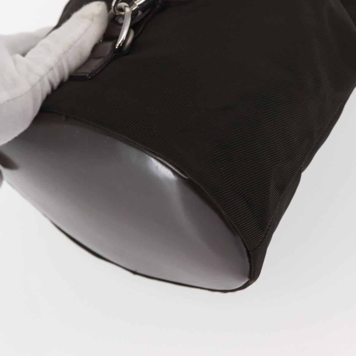 Gucci Vintage Bamboo Sling Backpack Nylon, KHAKI, NYLON, Backpack