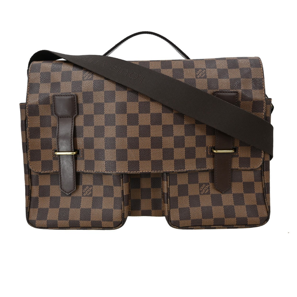 Louis Vuitton Broadway Bag Damier, Brown, Canvas, Shoulder Bag