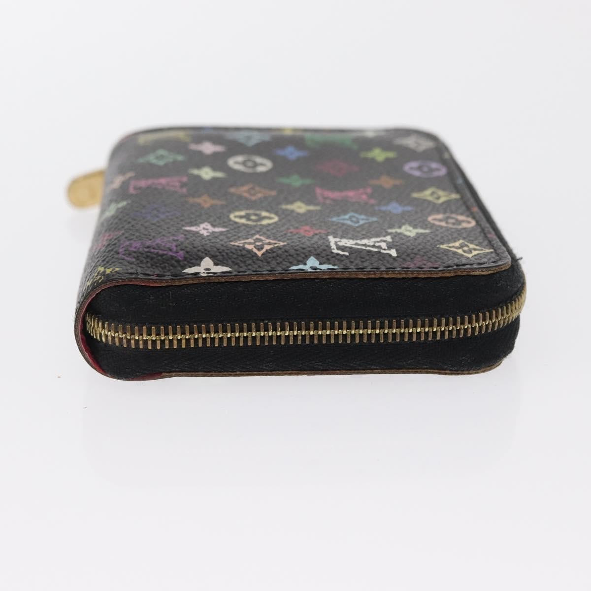Louis Vuitton Porte-Monnaie Zippy Wallet Monogram Multicolor, BLACK, CANVAS, Wallets