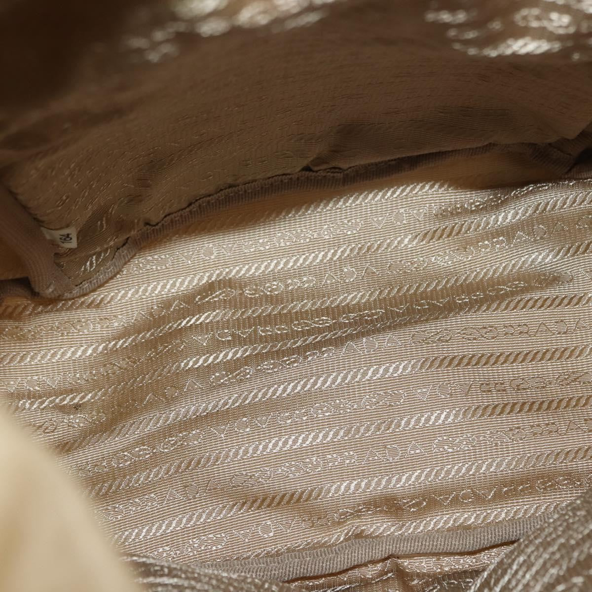 Prada Double Pocket Buckle Backpack Tessuto, BEIGE, NYLON, Backpack