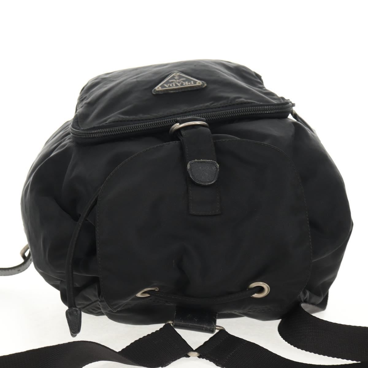 Prada Front Pocket Backpack Tessuto, BLACK, NYLON, Backpack