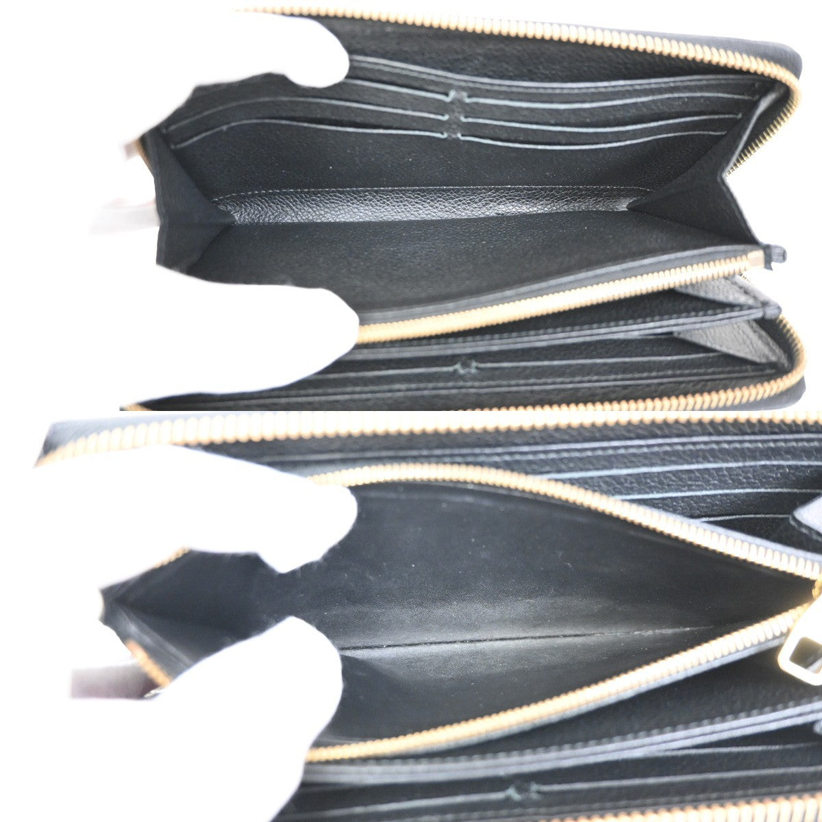 Louis Vuitton Portefeuille zippy Monogramme Empreinte Monogramme Empreinte, BLACK, LEATHER, Wallets