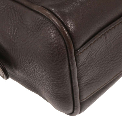 Christian Dior Vintage Handbag Leather, BROWN, LEATHER, Handbag