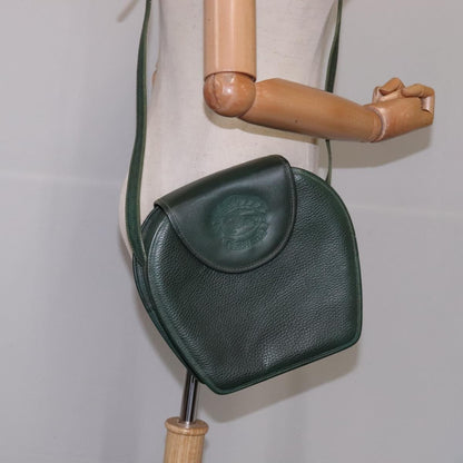 Burberry Vintage Shoulder Bag Leather, GREEN, LEATHER, Shoulder bag