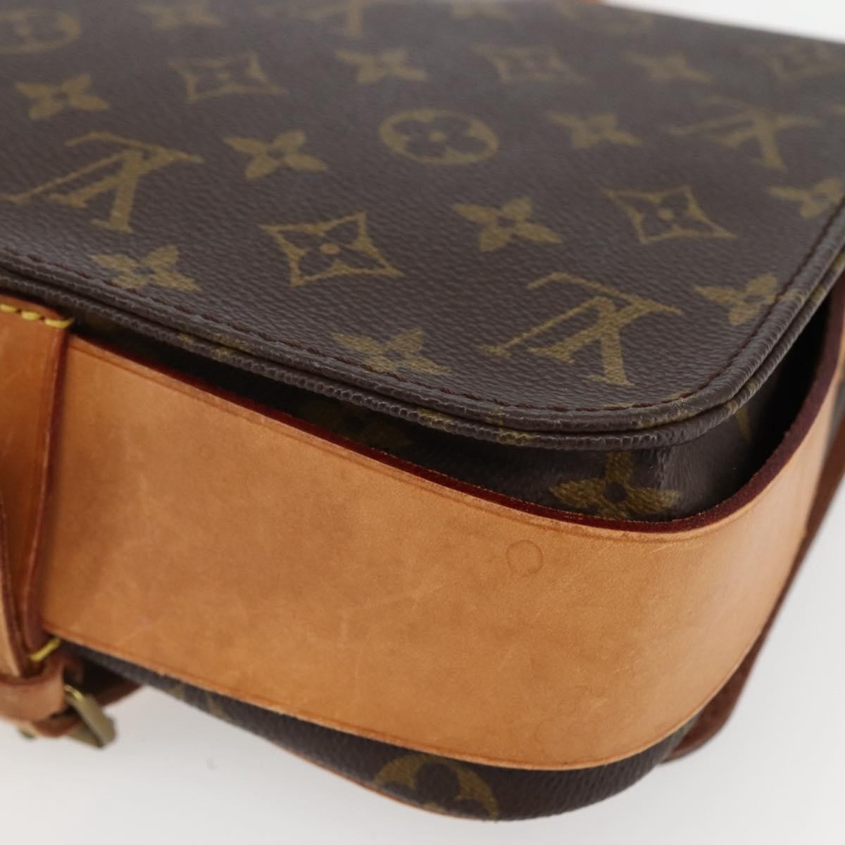 Louis Vuitton Cartouchiere Handbag Monogram Canvas, BROWN, CANVAS, Shoulder bag
