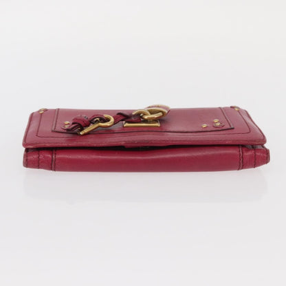 Chloe Paddington Wallet Leather, PINK, LEATHER, Wallets