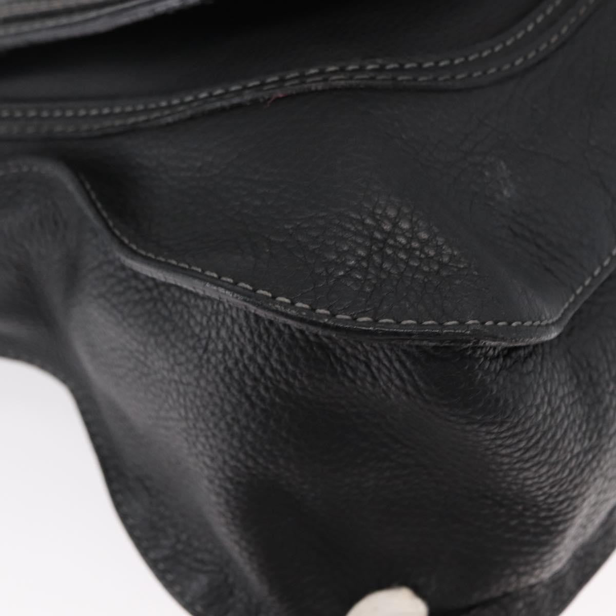 Chloe Marcie Satchel Leather, BLACK, LEATHER, Handbag