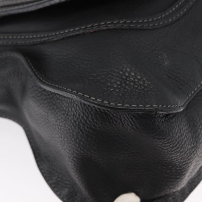 Chloe Marcie Satchel Leather, BLACK, LEATHER, Handbag