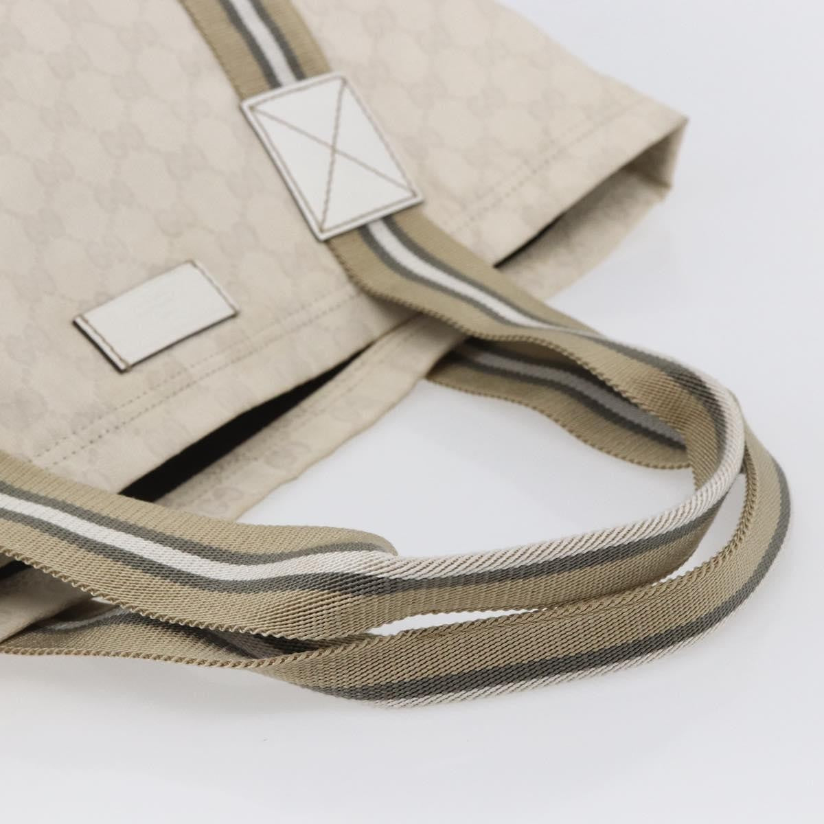 Gucci Original Web Tote GG Canvas, BEIGE, CANVAS, Tote bag