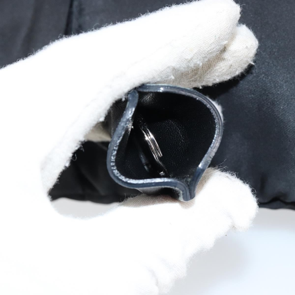 Prada Zip Messenger Bag Horizontal Quilt Tessuto, BLACK, NYLON, Shoulder bag