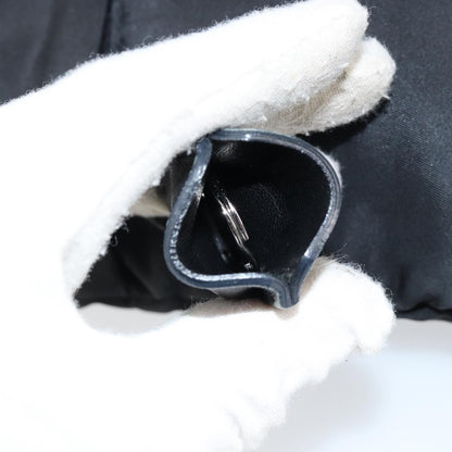 Prada Zip Messenger Bag Horizontal Quilt Tessuto, BLACK, NYLON, Shoulder bag