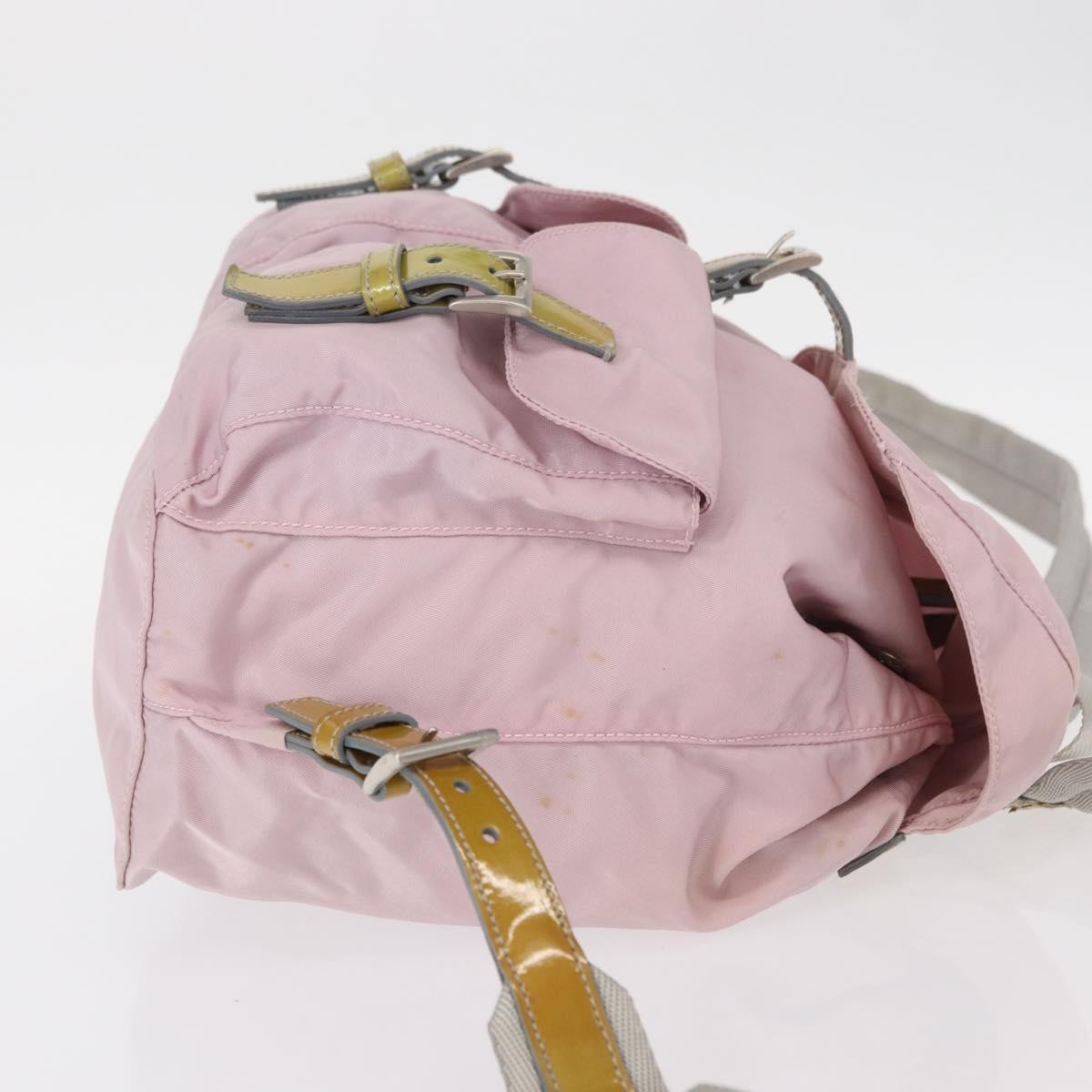 Prada Double Front Pocket Backpack Tessuto, PINK, NYLON, Backpack