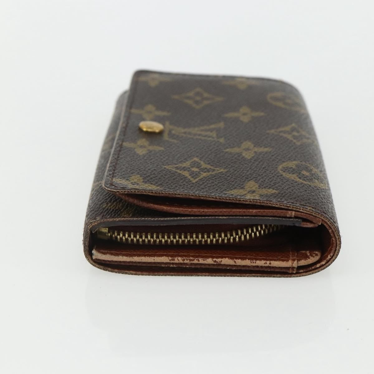 Louis Vuitton Porte Monnaie Tresor Wallet Monogram Canvas, BROWN, CANVAS, Wallets