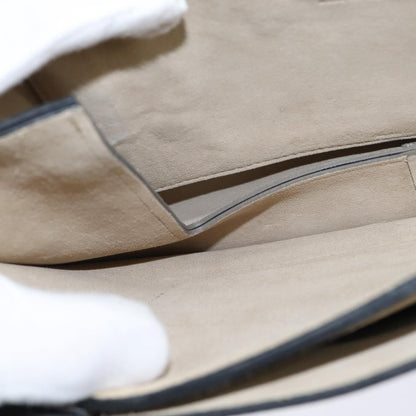 Chloe Faye Shoulder Bag Leather and Suede, NAVY, LEATHER, Shoulder bag