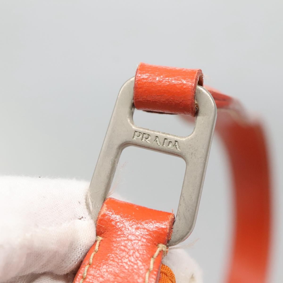 Prada Zip Shoulder Bag Tessuto, ORANGE, NYLON, Shoulder bag