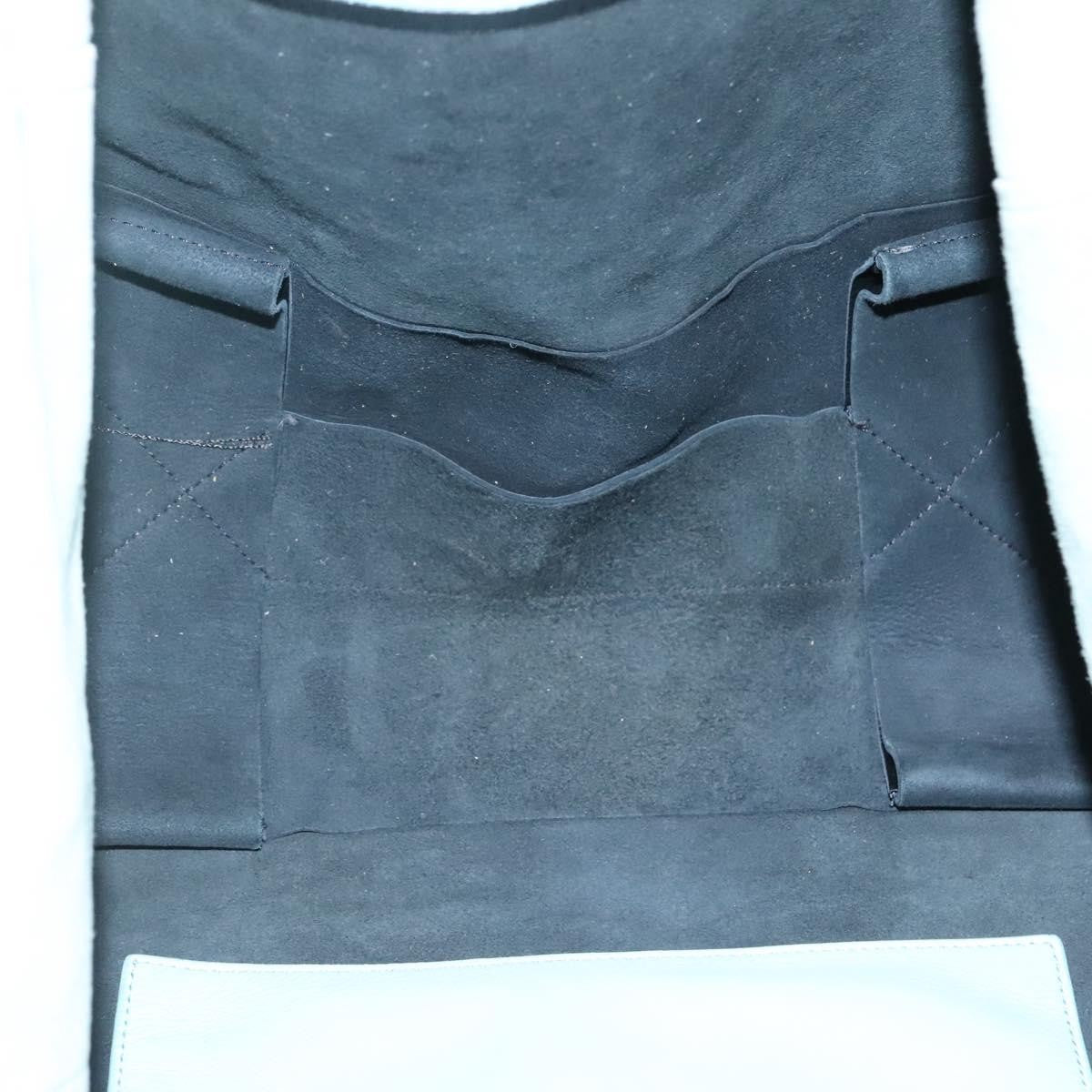 Celine Horizontal Cabas Tote Leather, BLACK, LEATHER, Tote bag