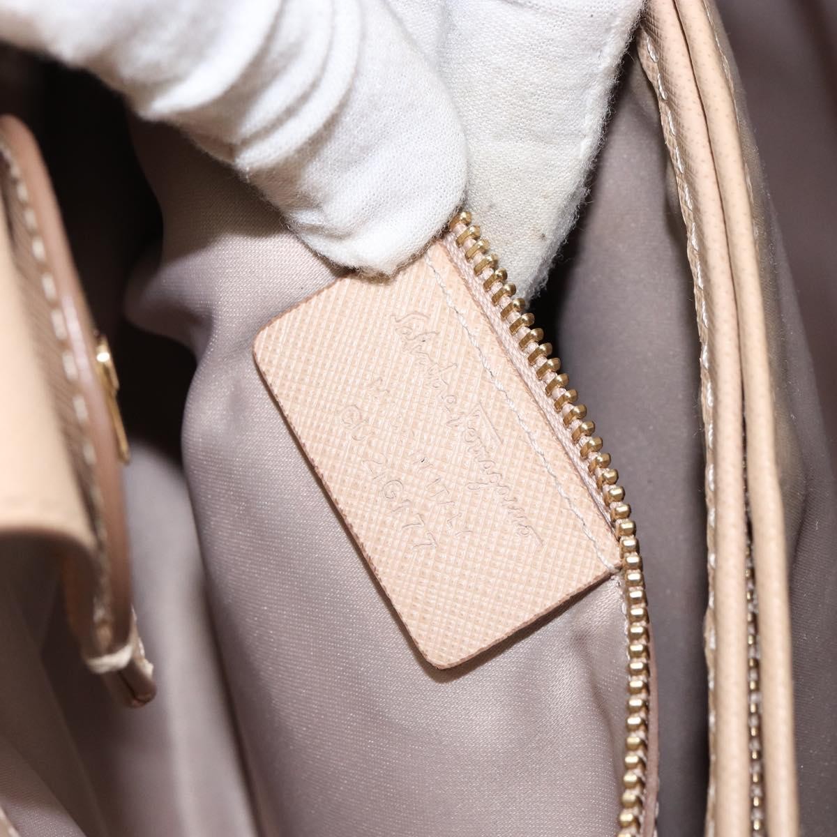 Salvatore Ferragamo Vala Shoulder Bag Leather, BEIGE, LEATHER, Shoulder bag