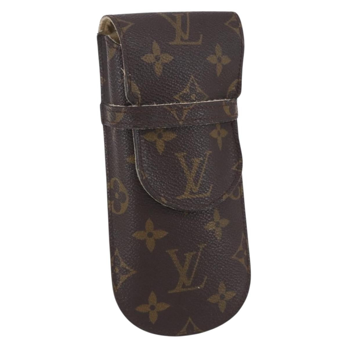 Louis Vuitton Etui à lunette Canvas, BROWN, CANVAS, Toiletry Case