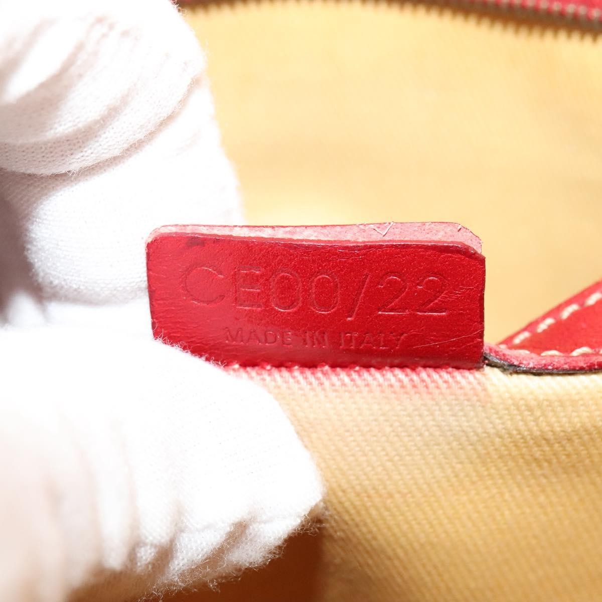 Celine Vintage Macadam Tote bag Canvas and Leather, BEIGE, CANVAS, Tote bag