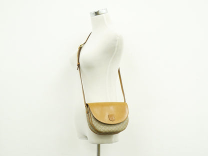 Celine Macadam Shoulder Bag PVC Leather, BEIGE, PVC, Shoulder bag