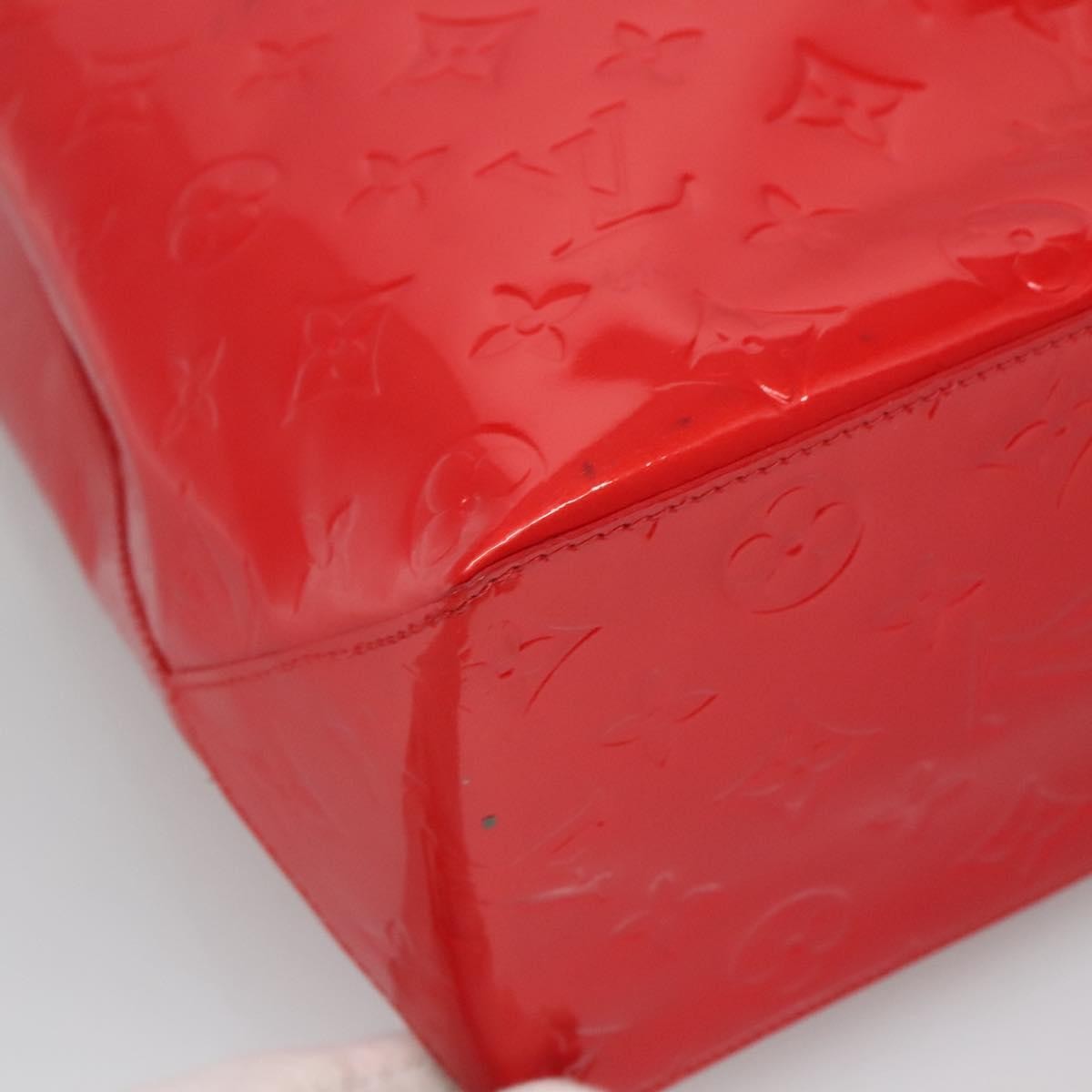 Louis Vuitton Reade Handbag Monogram Vernis, RED, PATENT_LEATHER, Handbag