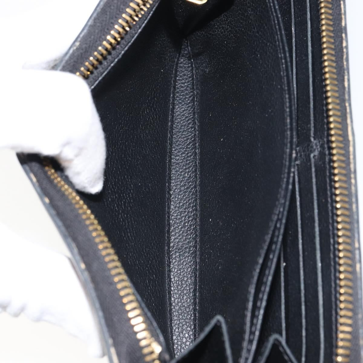 Louis Vuitton Zippy Wallet NM Leather Empreinte, BLACK, LEATHER, Wallets