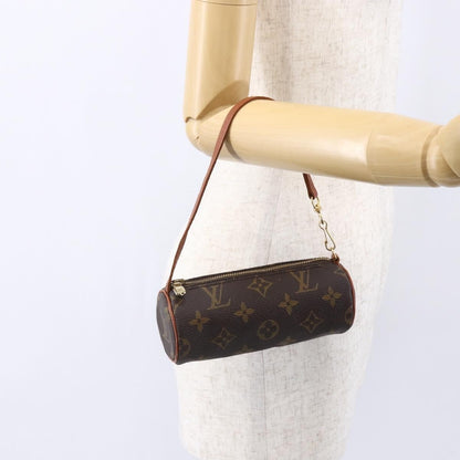 Louis Vuitton Papillon Pochette Monogram Canvas, BROWN, CANVAS, Clutche & pouche