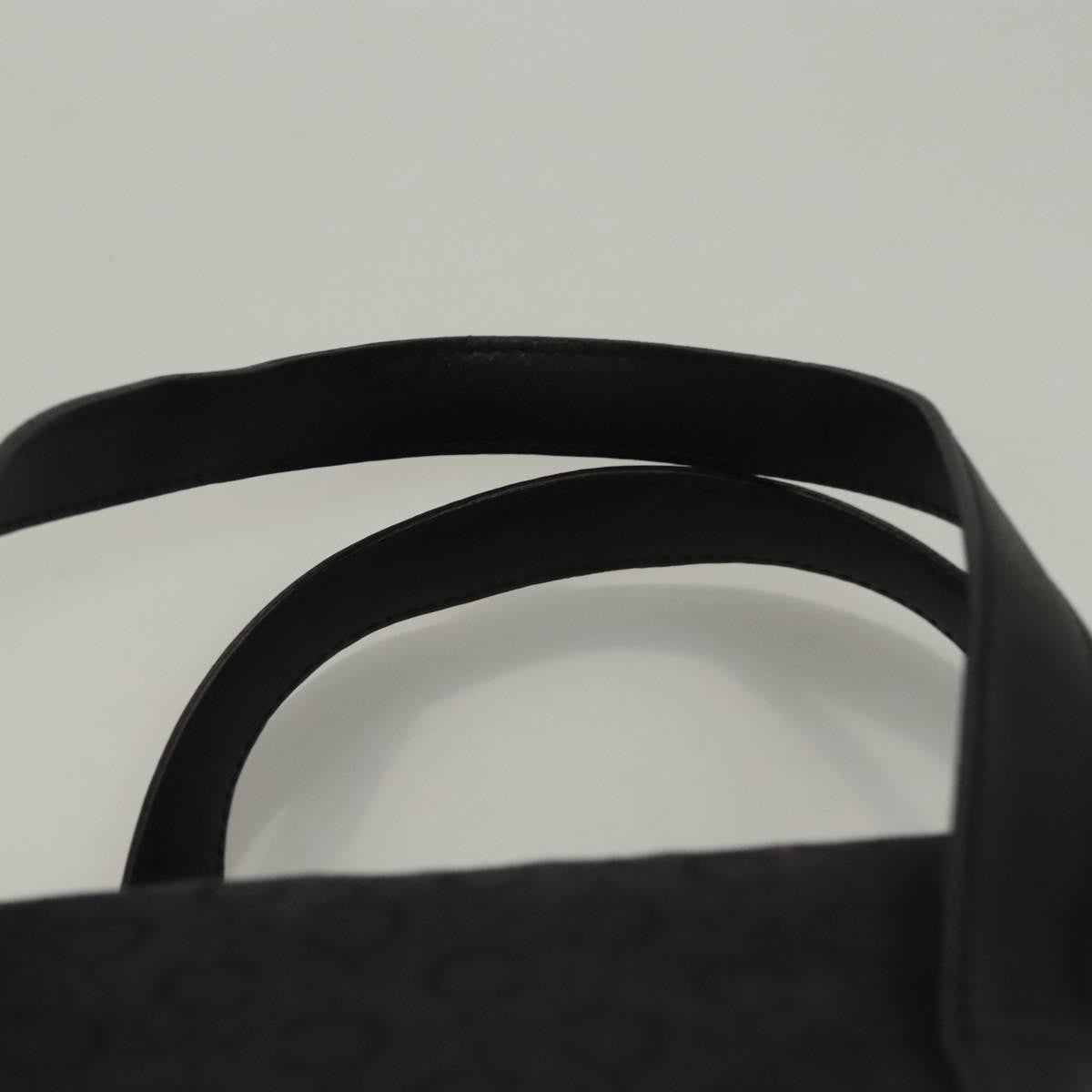 Celine C Macadam Handbag Canvas, BLACK, CANVAS, Handbag