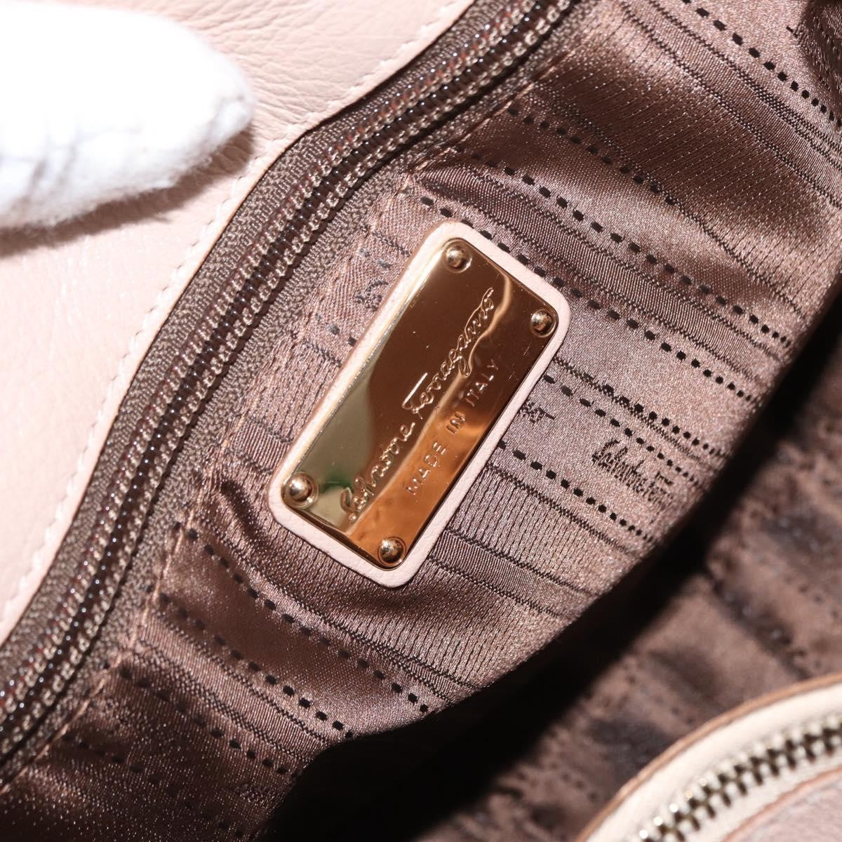 Salvatore Ferragamo Betulla Chain Tote Leather, PINK, LEATHER, Tote bag