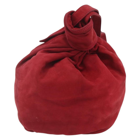 Loewe Anagram Shoulder Bag Suede, RED, SUEDE, Shoulder bag