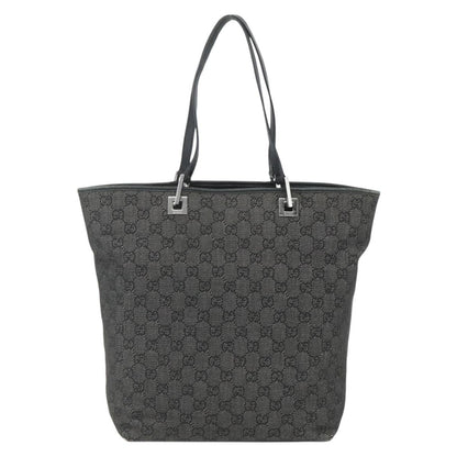 Gucci Vintage Bucket Shopping Tote GG Canvas, BLACK, CANVAS, Tote bag