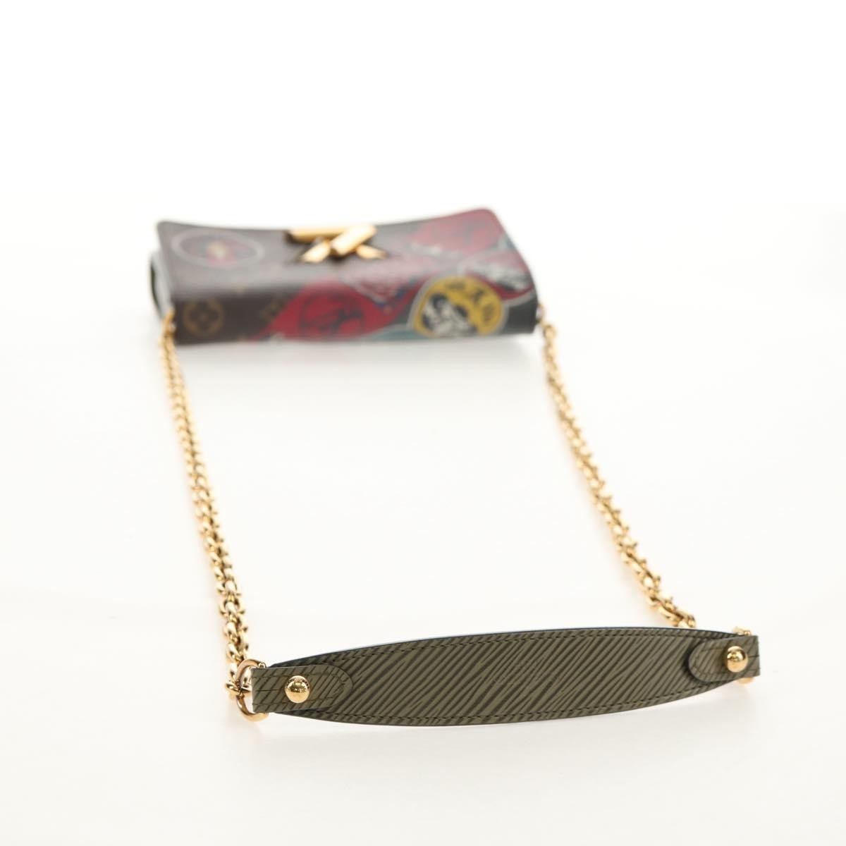 Louis Vuitton Twist Chain Wallet Limited Edition Kabuki Stickers Monogram Canvas, MULTICOLOUR, CANVAS, Clutche & pouche