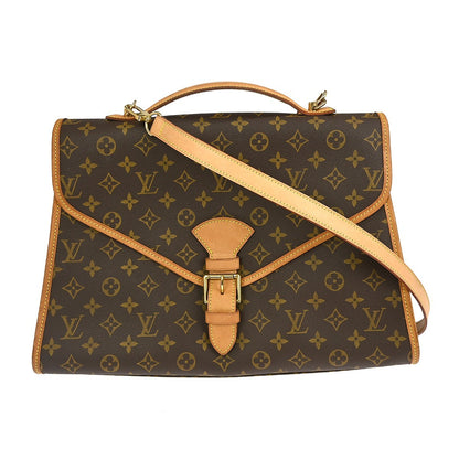 Louis Vuitton Beverly Briefcase Monogram Canvas, BROWN, CANVAS, Briefcase