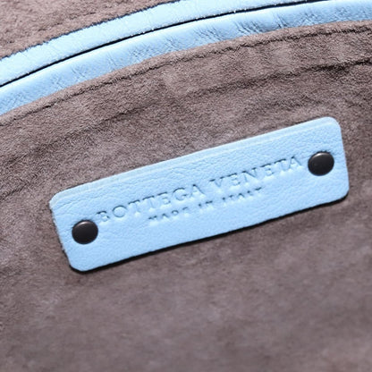 Bottega Veneta Nodini Crossbody Bag Intrecciato Nappa, BLUE, LEATHER, Crossbody bag