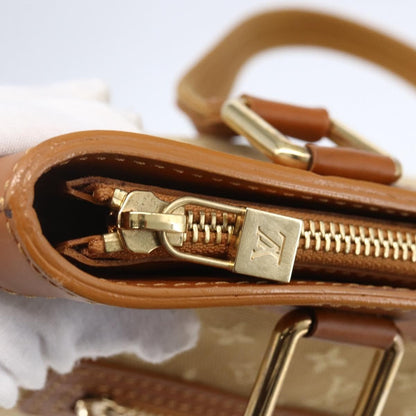 Louis Vuitton Lucille Handbag Mini Lin, BEIGE, CANVAS, Handbag