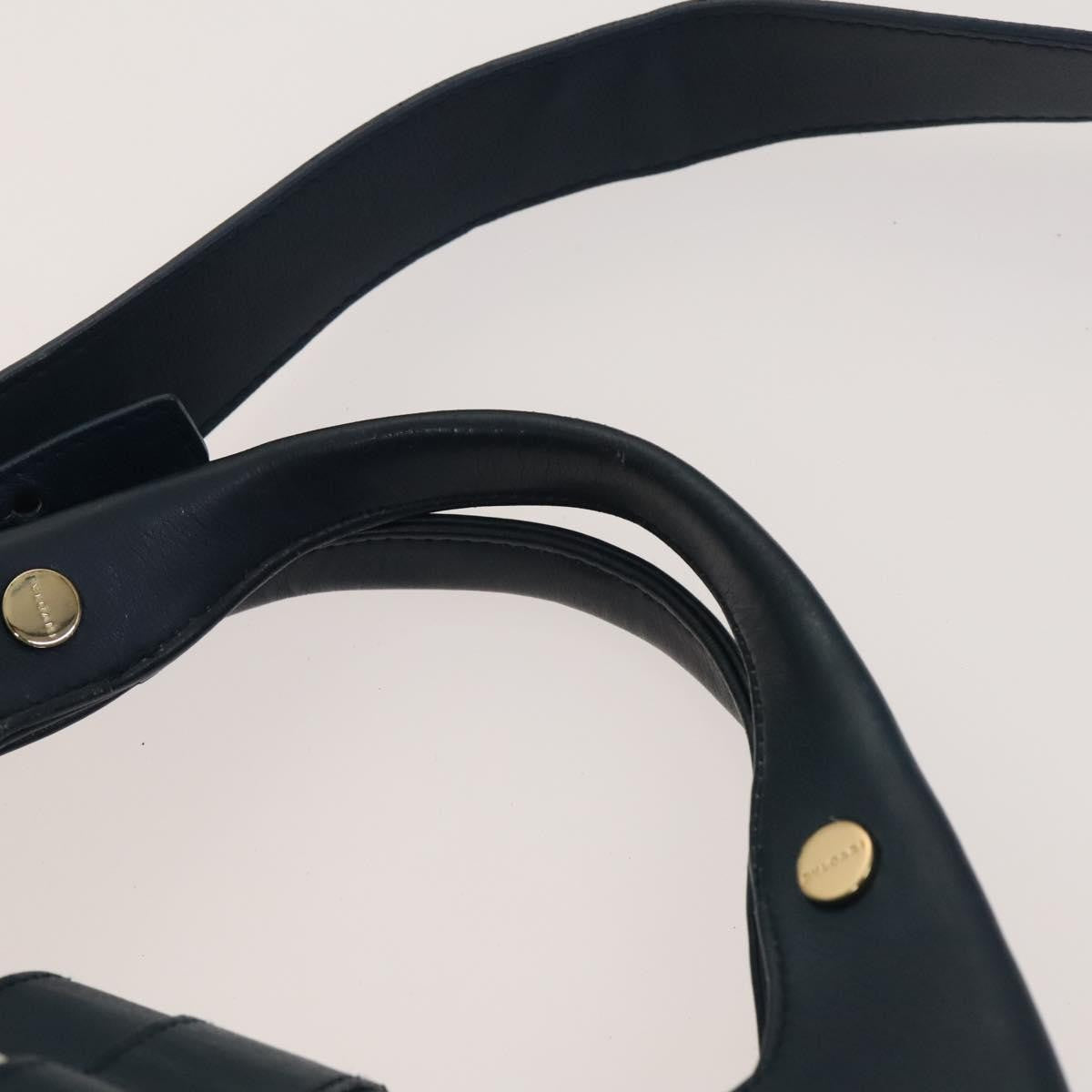 Bvlgari Chandra Hobo Leather, BLUE, LEATHER, Handbag