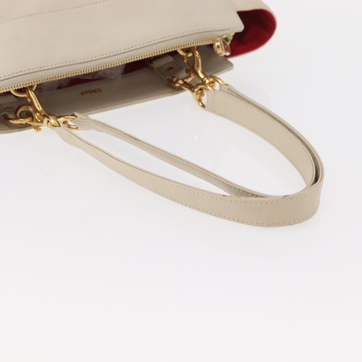 Chloe Eden Tote bag Leather, WHITE, LEATHER, Tote bag