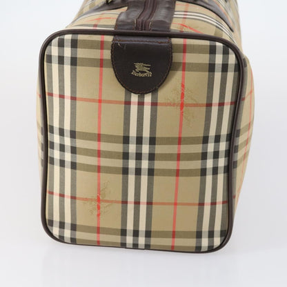 Burberry Vintage Duffle Bag Haymarket Canvas, BEIGE, CANVAS, Travel bag