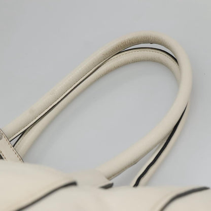 Prada Front Pocket Wing Convertible Tote Vitello Daino, WHITE, LEATHER, Tote bag