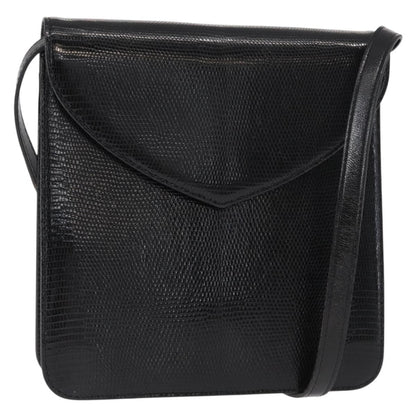 Saint Laurent Vintage Shoulder Bag Leather, BLACK, LEATHER, Shoulder bag