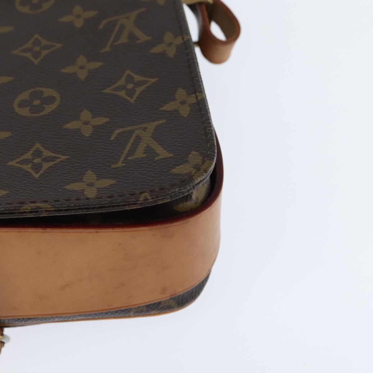 Louis Vuitton Cartouchiere Handbag Monogram Canvas, BROWN, CANVAS, Shoulder bag