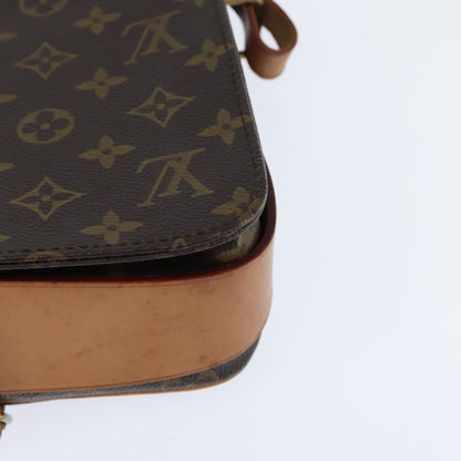 Louis Vuitton Cartouchiere Handbag Monogram Canvas, BROWN, CANVAS, Shoulder bag