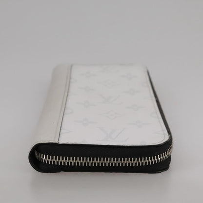 Louis Vuitton Zippy wallet vertical Taiga leather, WHITE, LEATHER, Wallets