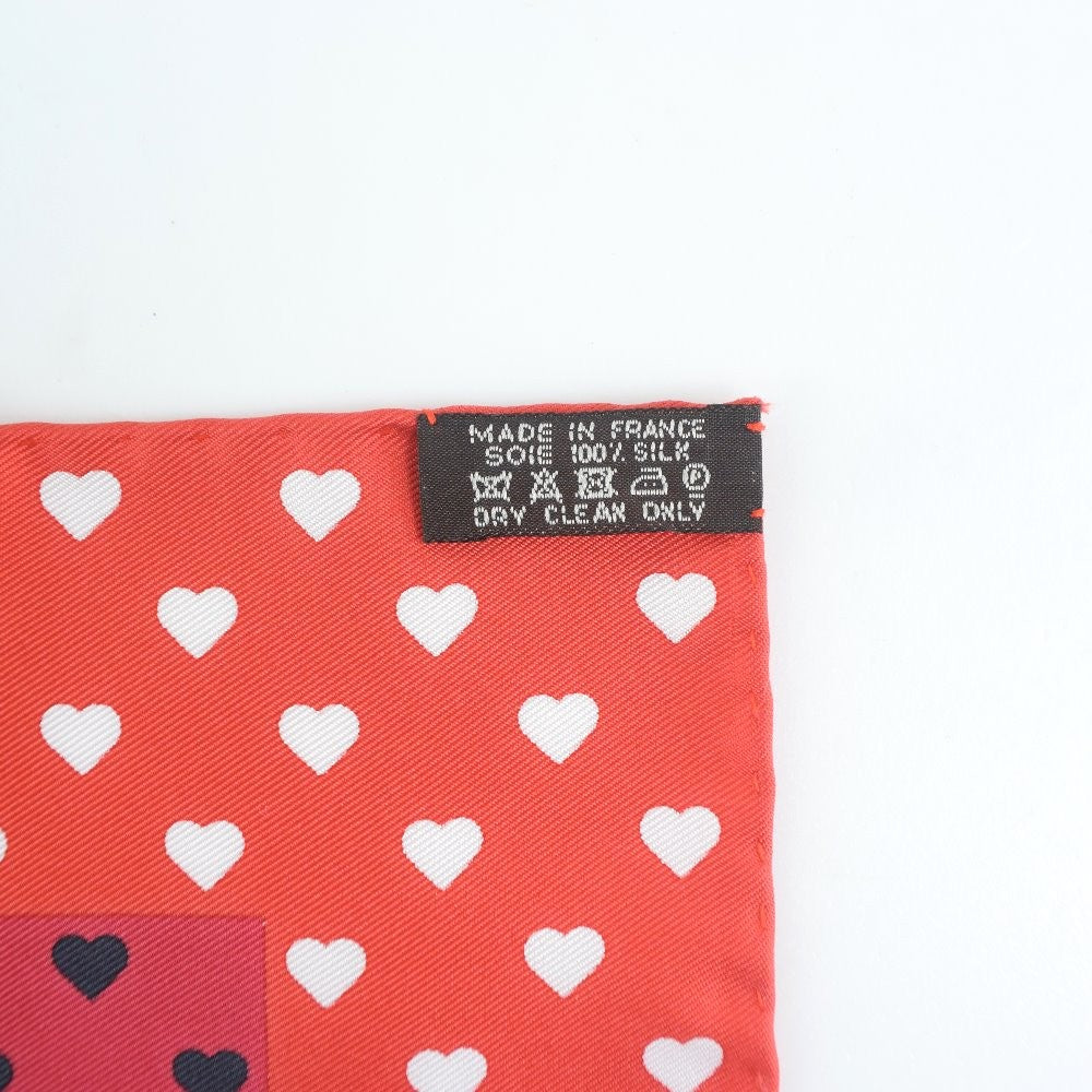 Hermes Carré 42 silk, RED, SILK, Scarve & shawl